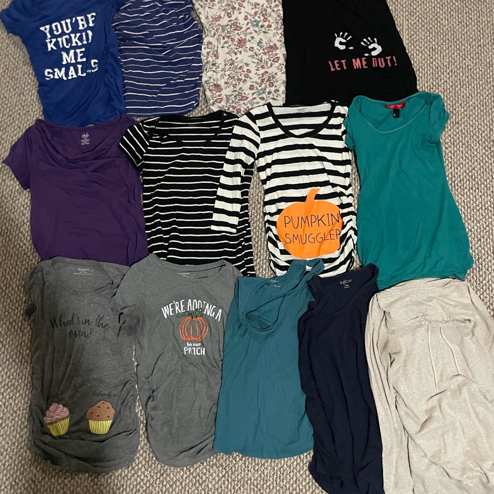 13 Maternity shirts
